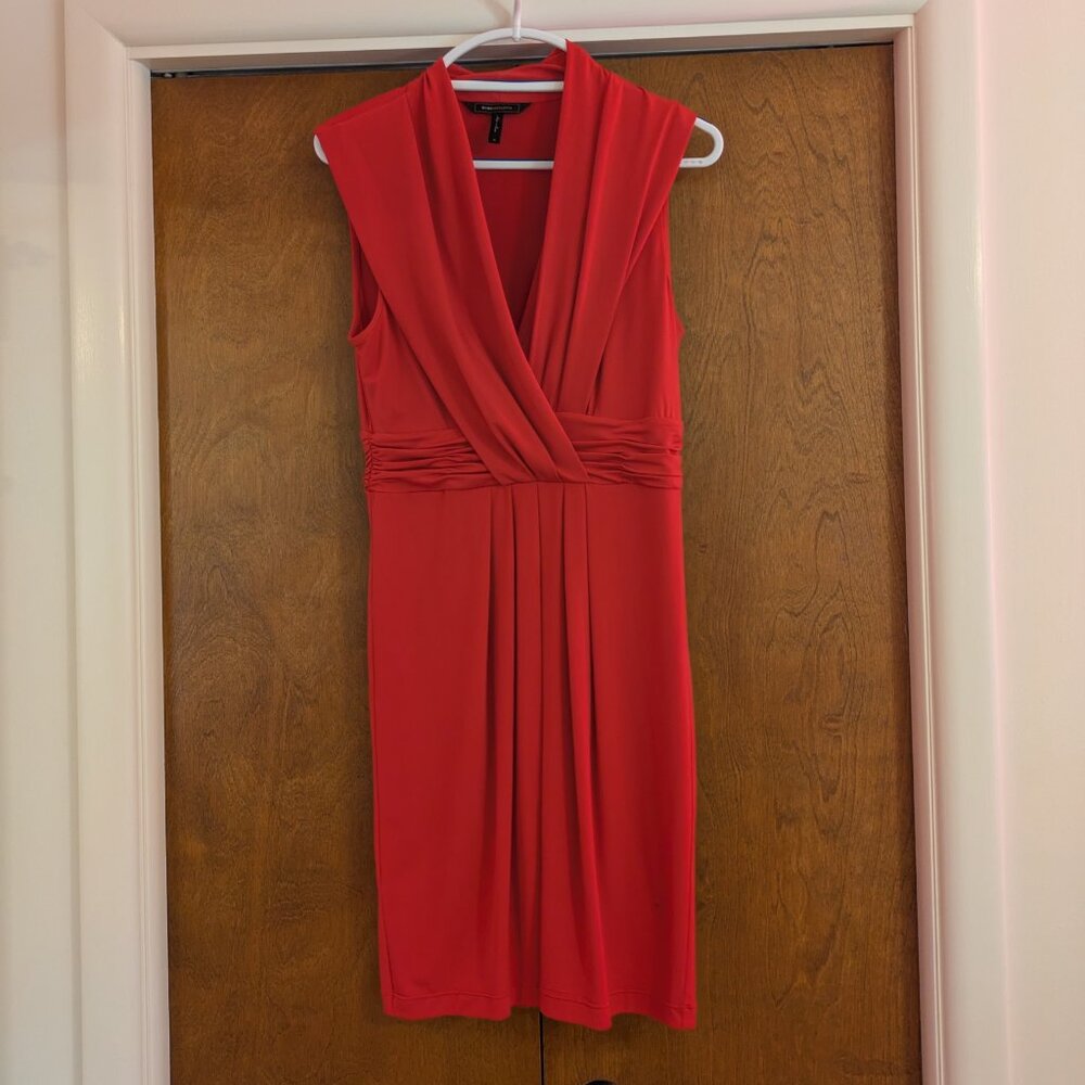 🥂 Red Drape BCBG Dress